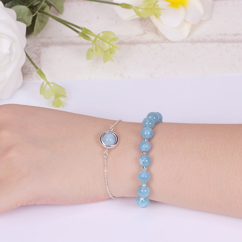 Nimara Ritual Sun Stone Strawberry Quartz Crystal Positive Bracelet