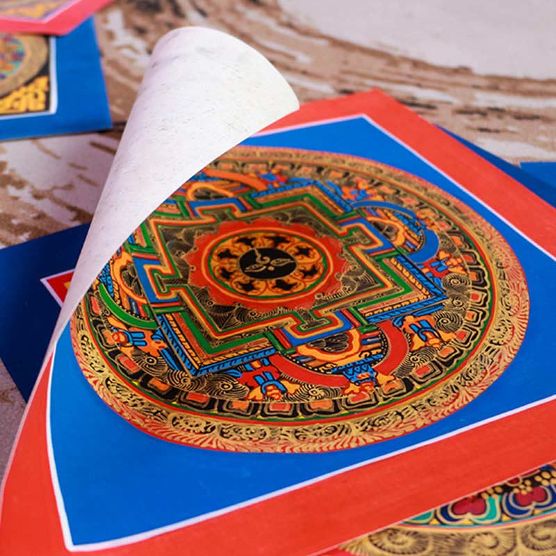 Nimara Ritual Tibetan Handmade Thangka Painting Blessing Thangka Blind Box Random Color Pattern