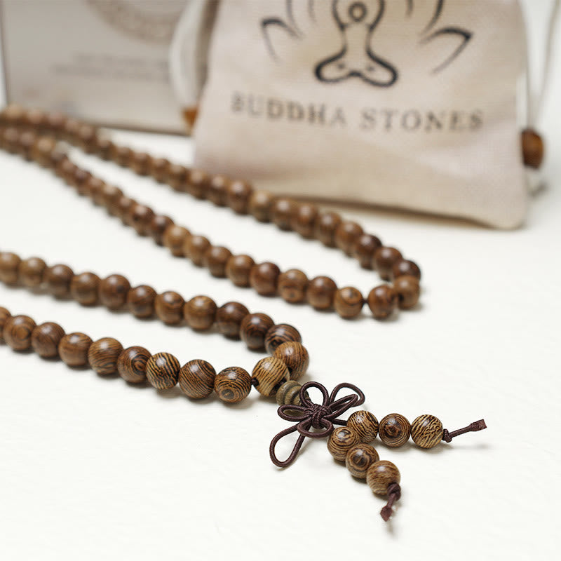 Nimara Ritual 108 Mala Beads Bracelet Prayer Meditation Sandalwood Elastic