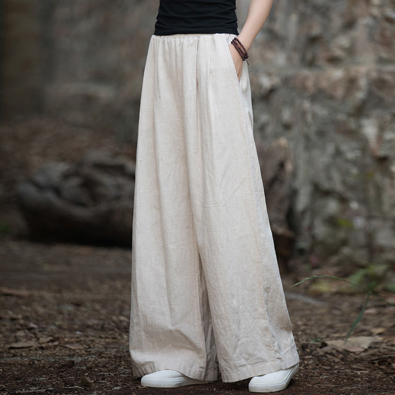 Nimara Ritual Retro Wide Leg Pants Casual Women's Yoga Pants With Pockets