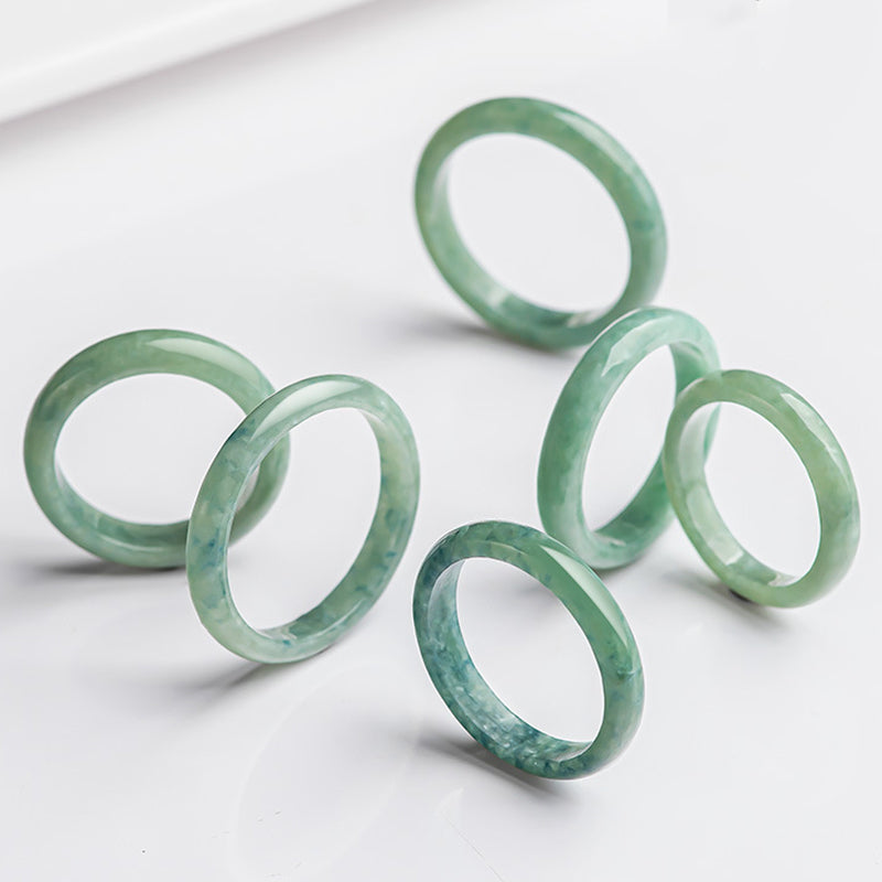 Nimara Ritual Natural Jade Prosperity Abundance Ring