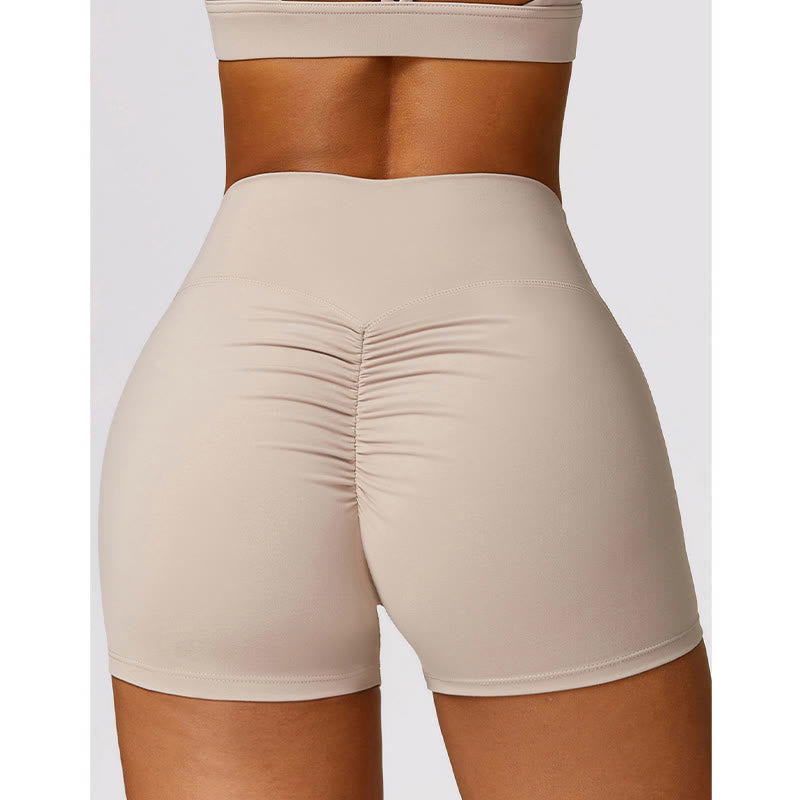 Nimara Ritual Gym Sports Yoga Backless Bra Crop Tank Top Breathable Shorts