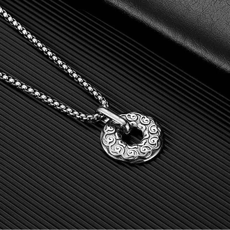 Nimara Ritual Tibetan Om Mani Padme Hum Peace Buckle Creativity Necklace Pendant