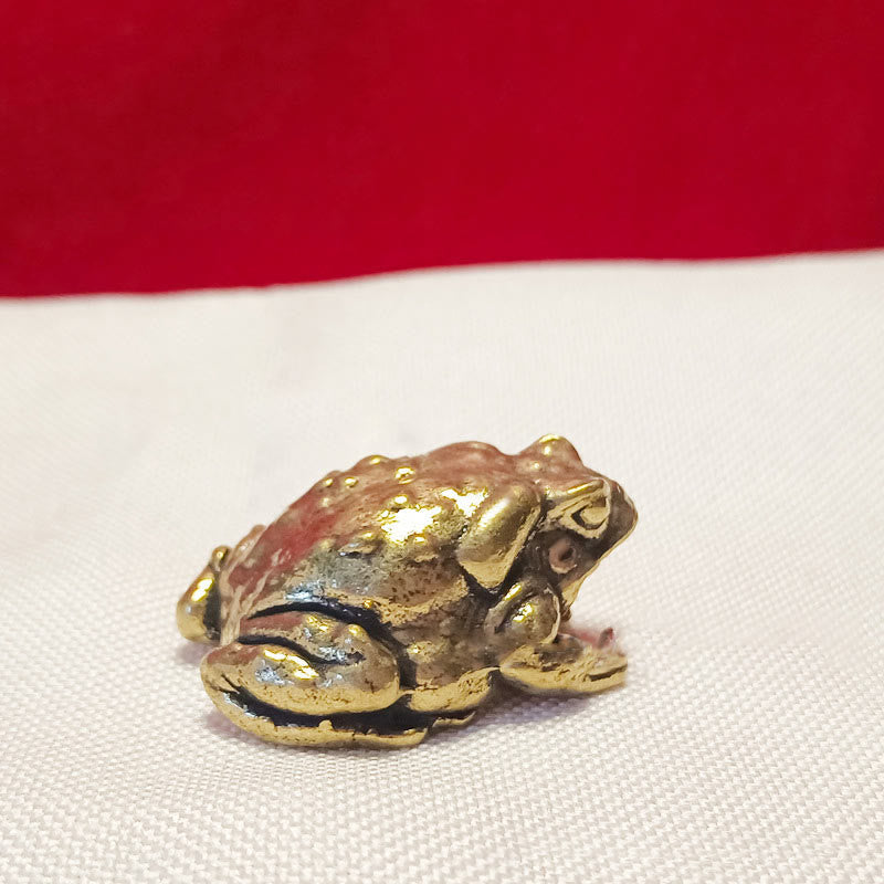 Nimara Ritual Mini Small Frog Turtle Koi Fish Snail Crab Copper Wealth Home Decoration