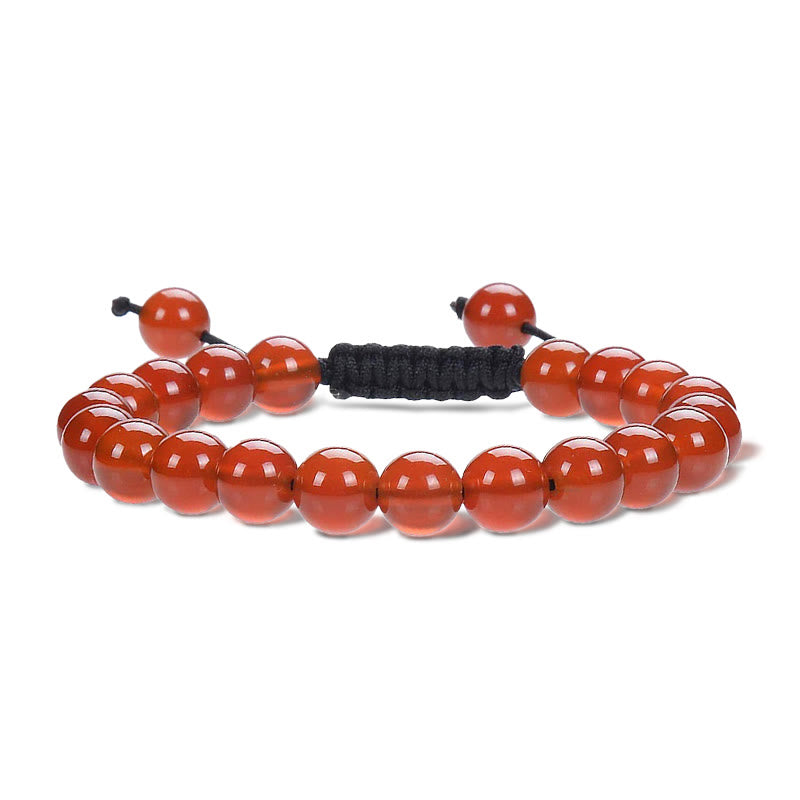 Nimara Ritual Natural Healing Power Gemstone Crystal Beads Unisex Adjustable Macrame Bracelet