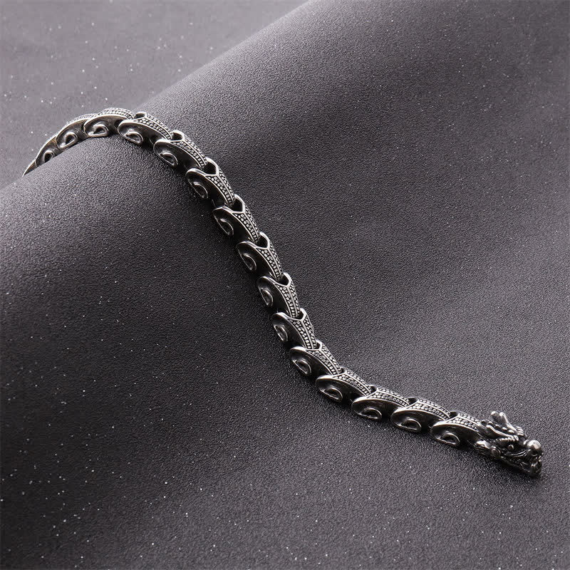 Nimara Ritual Dragon Pattern Titanium Steel Protection Necklace Pendant Bracelet
