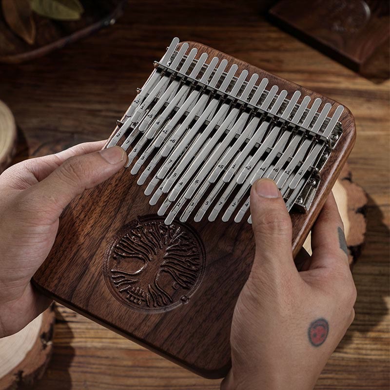 Nimara Ritual Kalimba 34 Keys Thumb Piano Tree of Life Design Portable Finger Marimba Piano