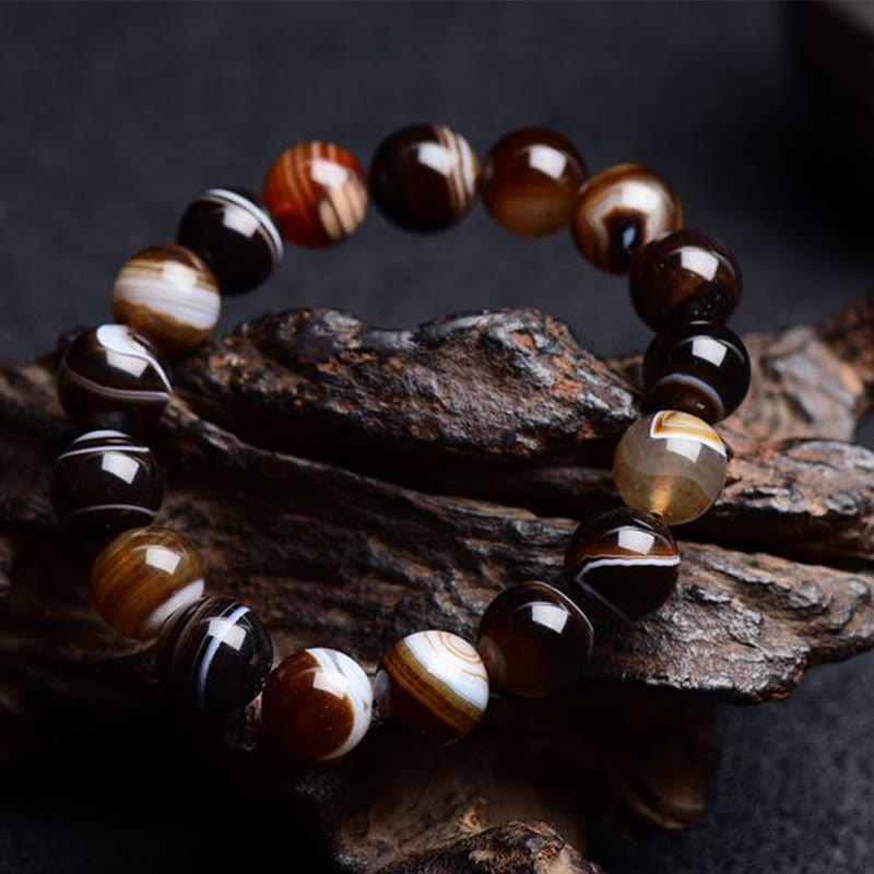Nimara Ritual Tibetan Sardonyx Happiness Positive Bracelet