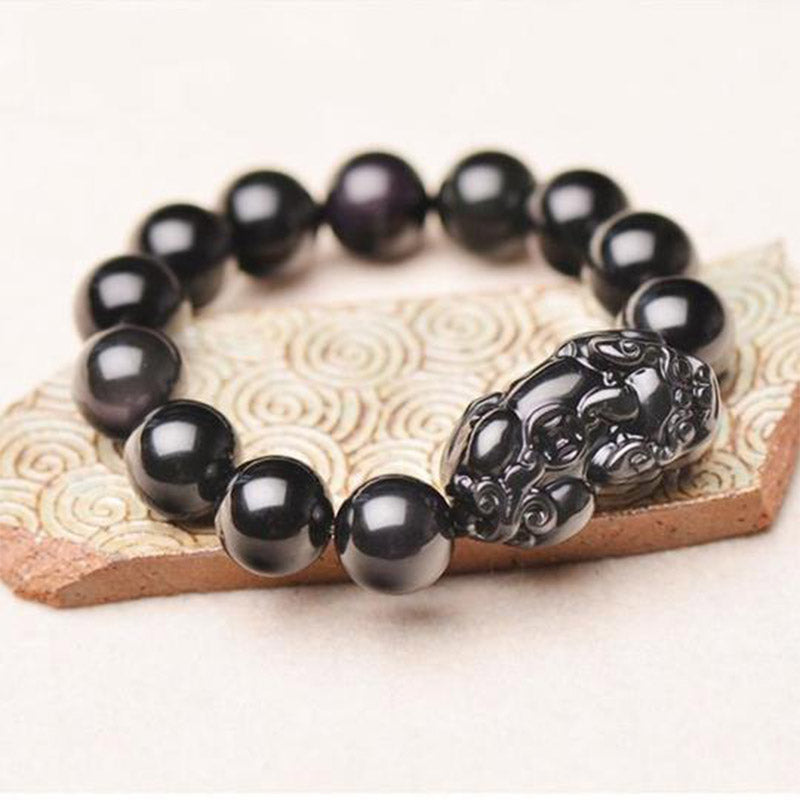 Nimara Ritual FengShui PiXiu Obsidian Wealth Bracelet