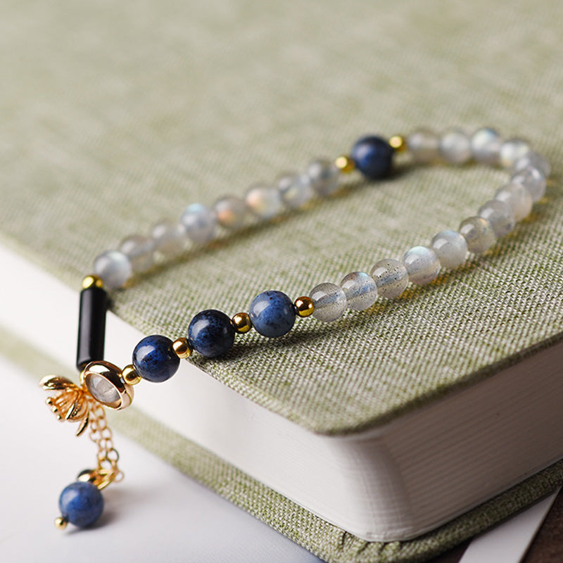 Nimara Ritual Moonstone Lazurite Calm Healing Positive Bracelet