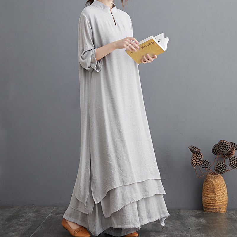 Nimara Ritual Simple Pattern Meditation Prayer Spiritual Zen Practice Yoga Clothing Women's Set