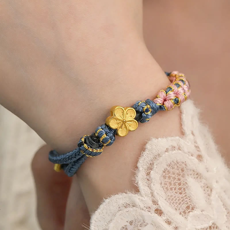 Nimara Ritual Peach Blossom Design Wealth String Bracelet