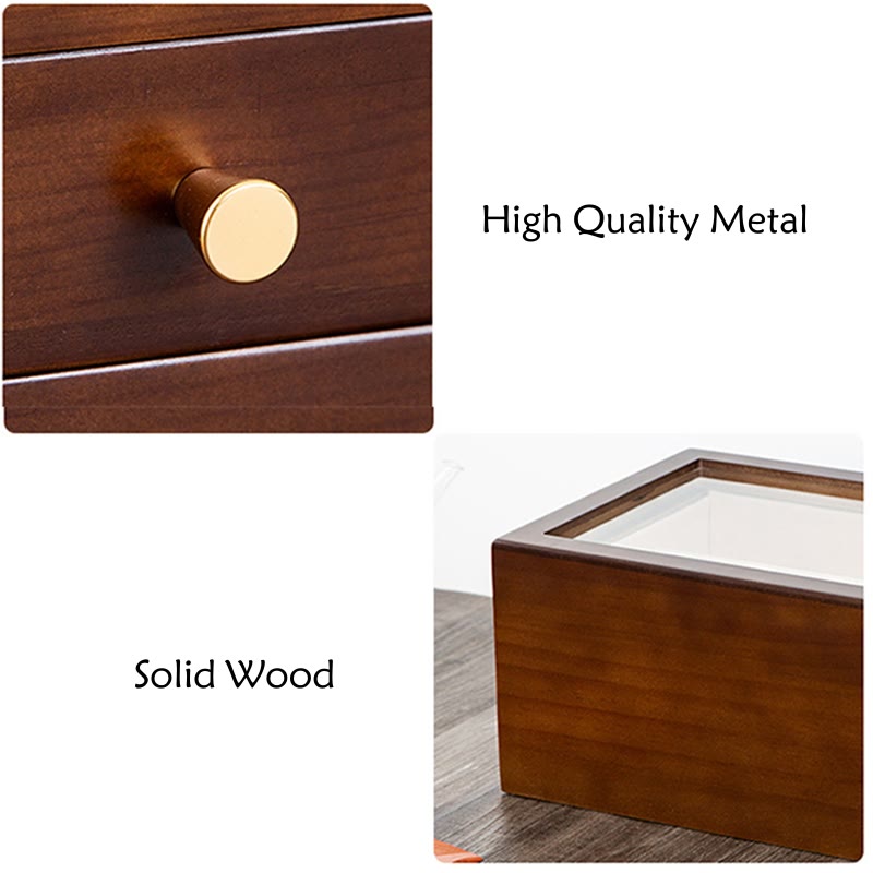 Nimara Ritual Retro Solid Wood Jewelry Box Jewelry Storage Box With Drawer