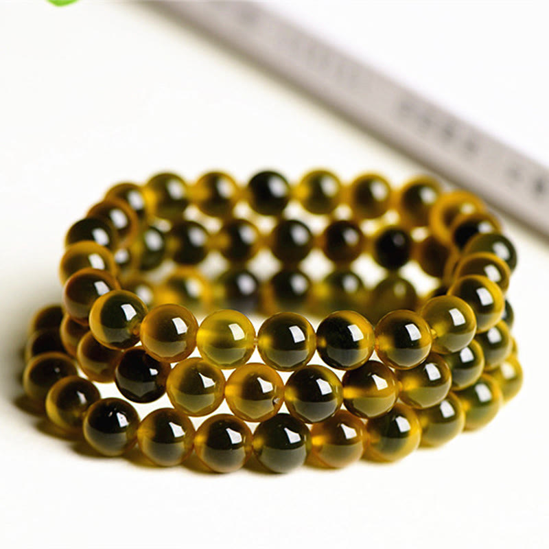 Nimara Ritual Natural Colorful Candy Agate Harmony Strength Bead Bracelet