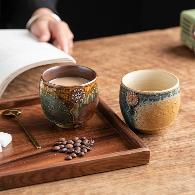 Nimara Ritual Sunflower Kiln Change Ceramic Coffee Mug Tea Latte Espresso Coffee Cup 250ml