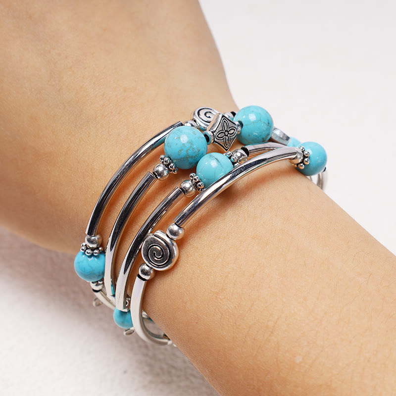 Nimara Ritual Tibetan Turquoise Balance Bracelet