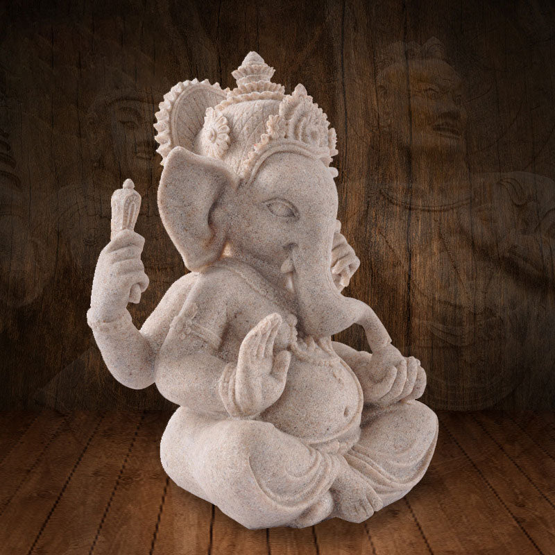 Nimara Ritual Ganesh Ganpati Elephant Statue Wealth Blessing Home Decoration