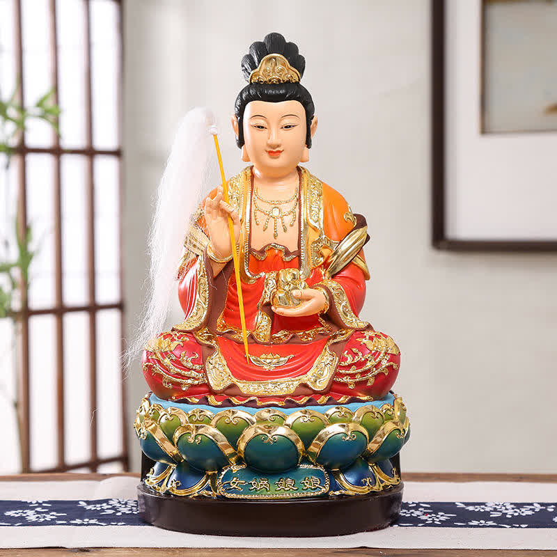 Nimara Ritual Bodhisattva Nuwa Protection Resin Statue Home Decoration