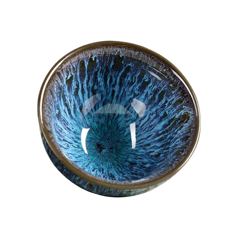 Nimara Ritual Multicolor Ceramic Teacup Ocean Wave Tea Cups