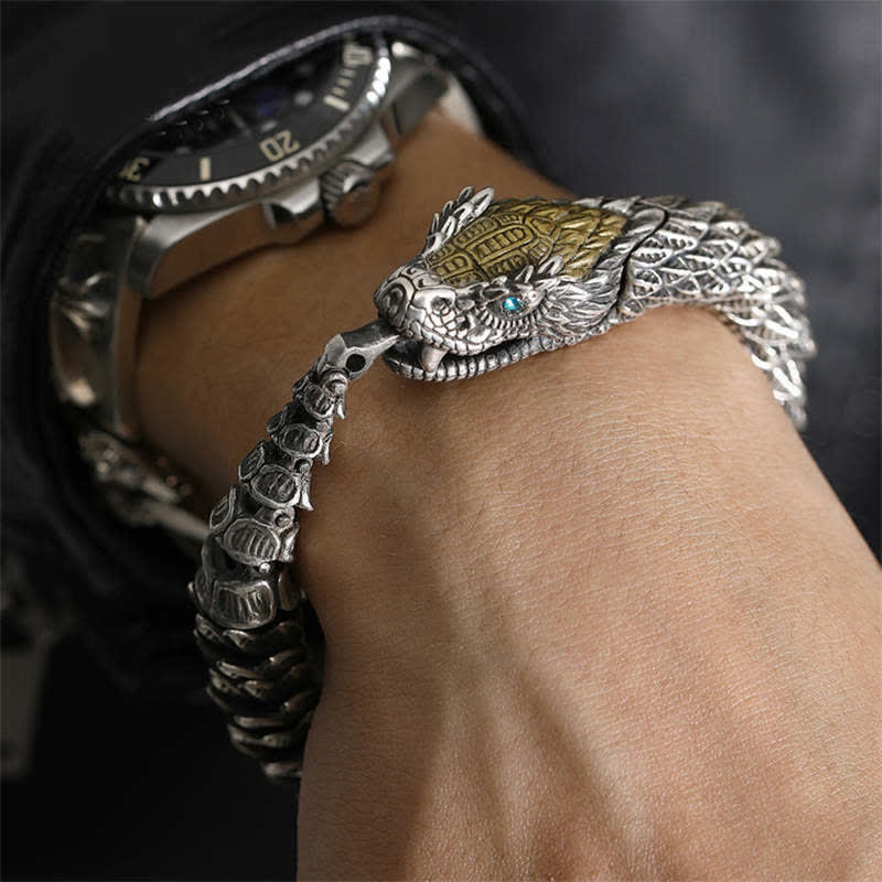 Nimara Ritual Dragon Snake Handmade Amulet Protection Chain Bracelet