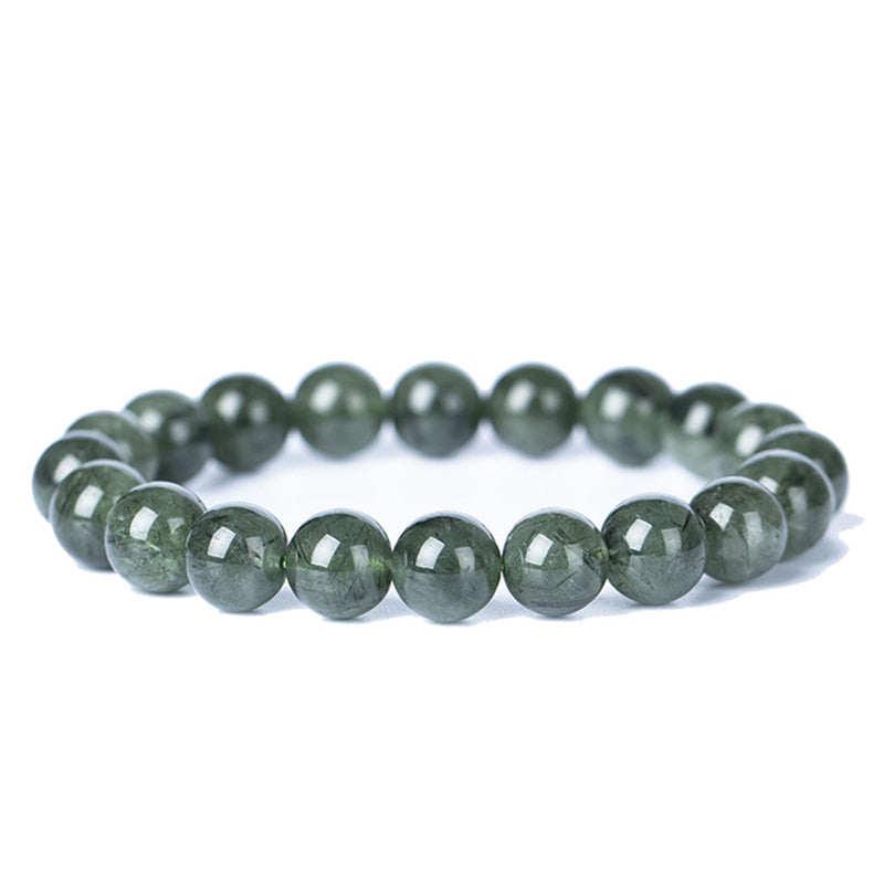 Nimara Ritual Natural Green Crystal Blessing Wealth Bracelet