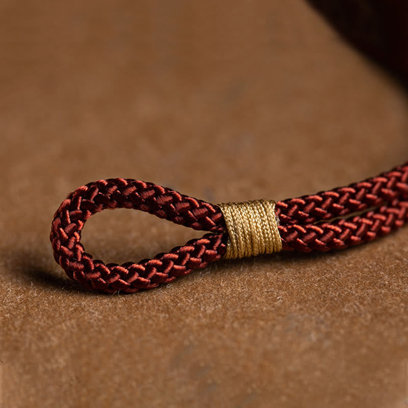 Nimara Ritual 925 Sterling Silver Handmade Chinese Zodiac Natal Buddha Cyan Bodhi Seed Protection Braided Red String Bracelet