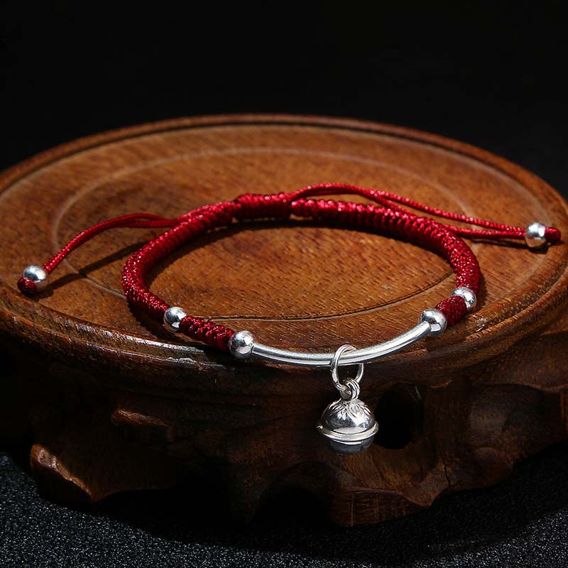 Nimara Ritual FengShui Lucky Red String Bell Bracelet