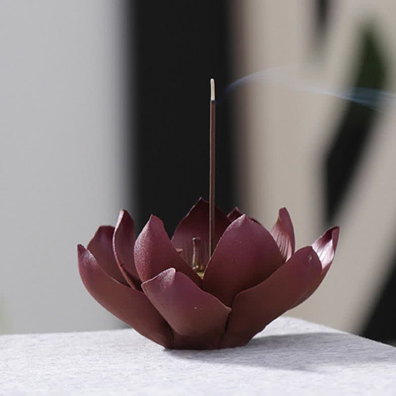 Nimara Ritual Tibetan Lotus Positive Peace Incense Burner Decoration