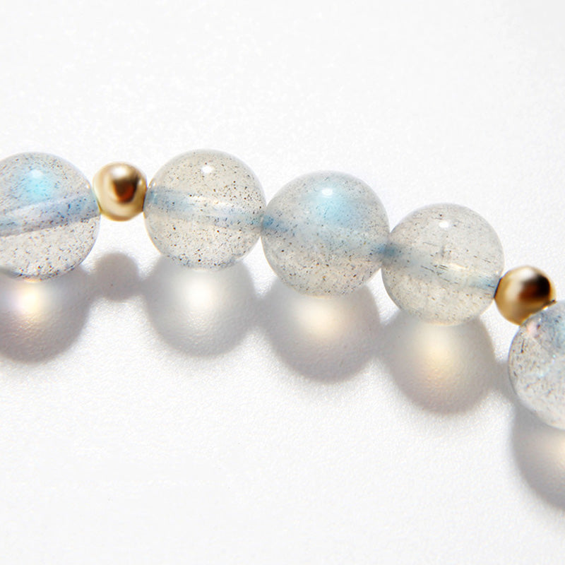 Nimara Ritual Moonstone Strawberry Quartz PiXiu Healing Bracelet