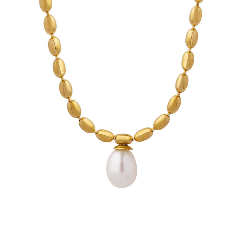 Nimara Ritual Pearl Bead Peace Necklace Pendant