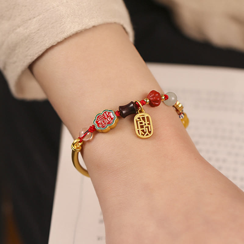 Nimara Ritual Tibetan Auspicious Clouds Fortune Happiness Wealth Luck Bracelet