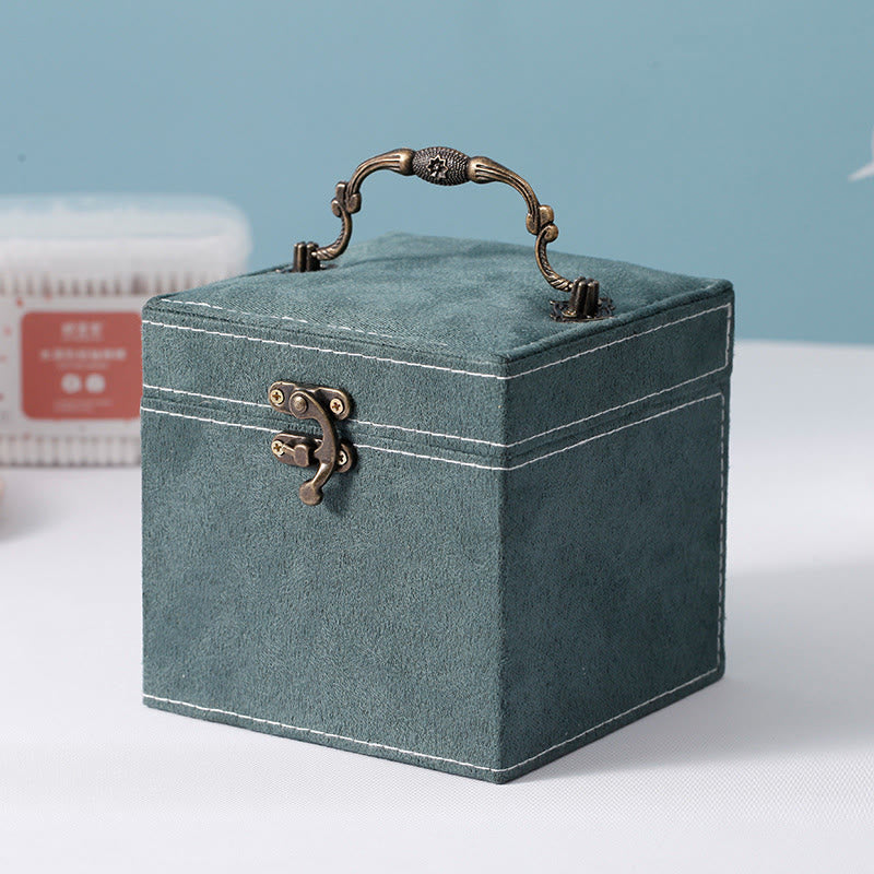 Nimara Ritual Jewelry Box Organizer Three-Layer Jewelry Storage Box Flannel Gift Box