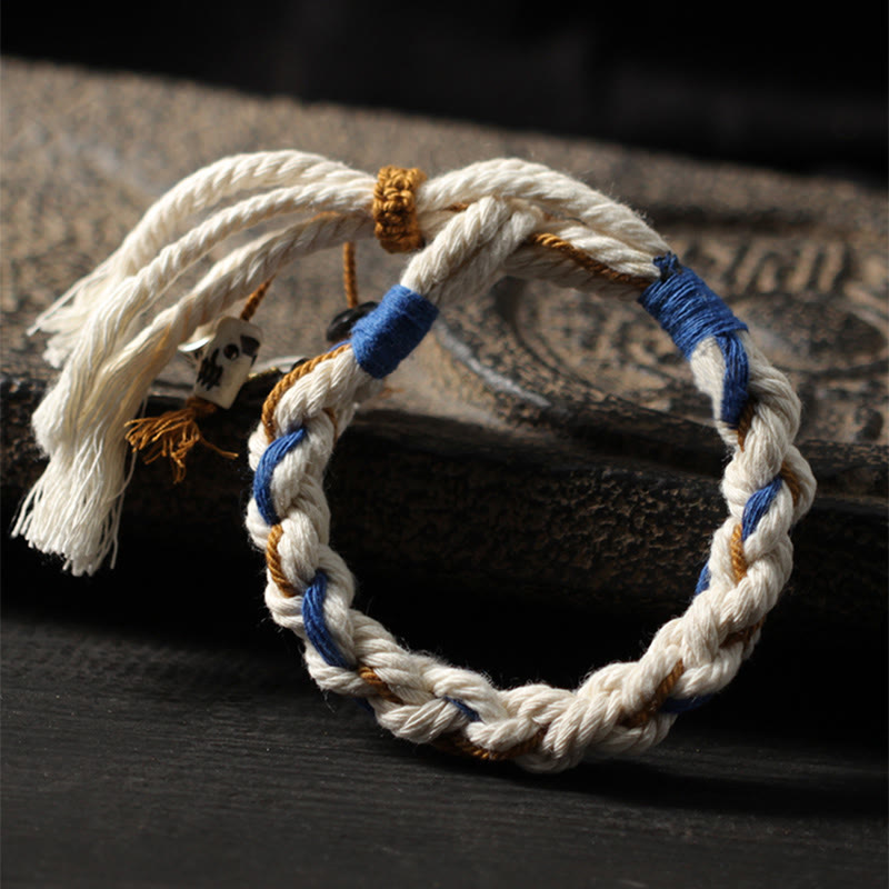 Nimara Ritual Tibet Zakiram Goddess of Wealth Thangka Handmade Luck Bracelet