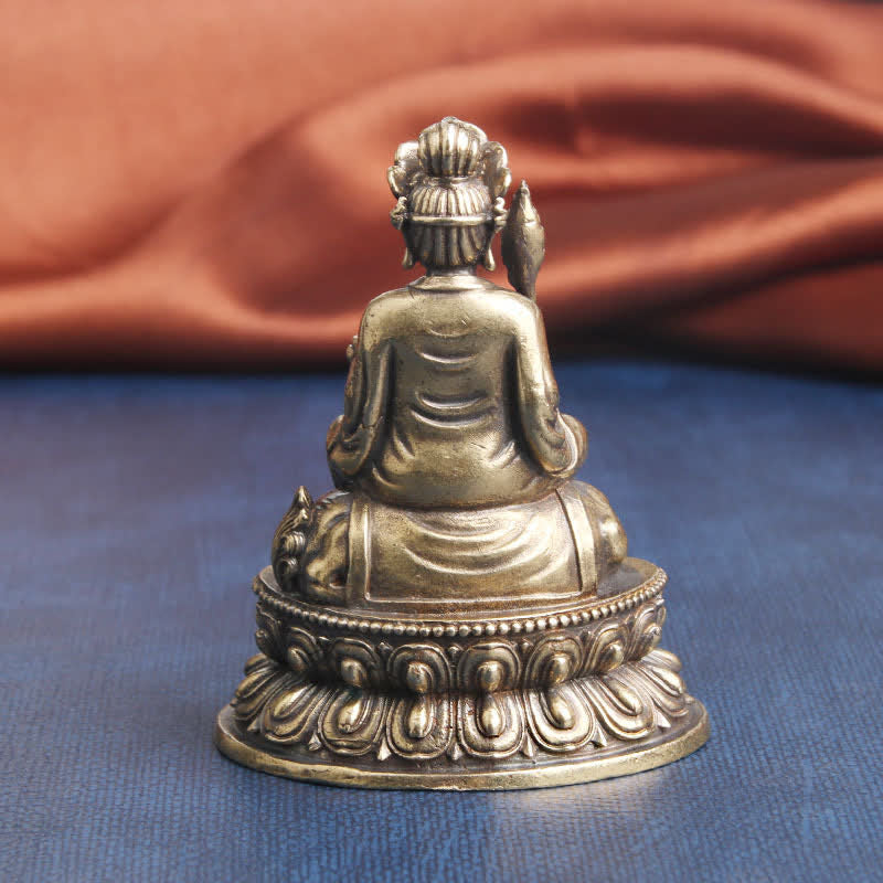 Nimara Ritual Manjusri Bodhisattva Serenity Copper Statue Decoration