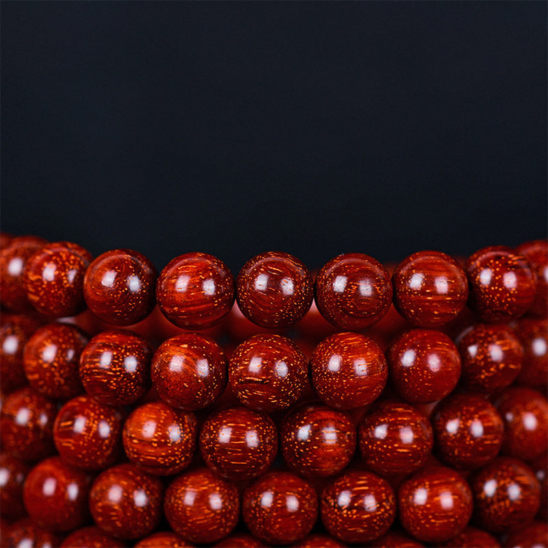 Nimara Ritual Tibetan Small Leaf Red Sandalwood Balance Bracelet