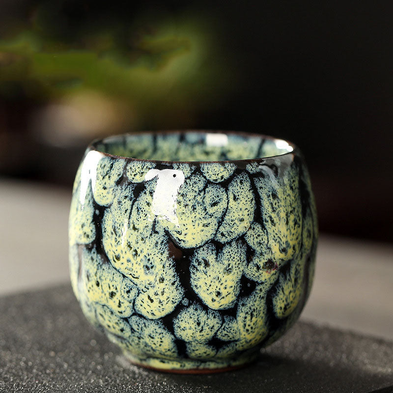 Nimara Ritual Simple Multicolored Kiln Change Chinese Jianzhan Ceramic Teacup Kung Fu Tea Cup 110ml