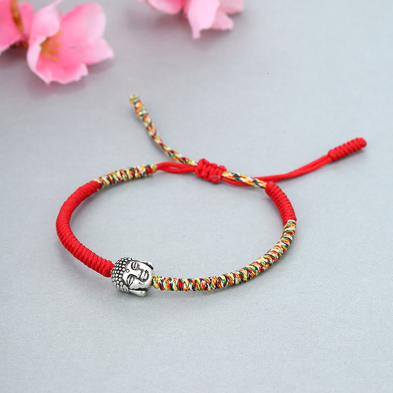 Nimara Ritual Handmade Colorful King Kong Knot Buddha Serenity String Bracelet