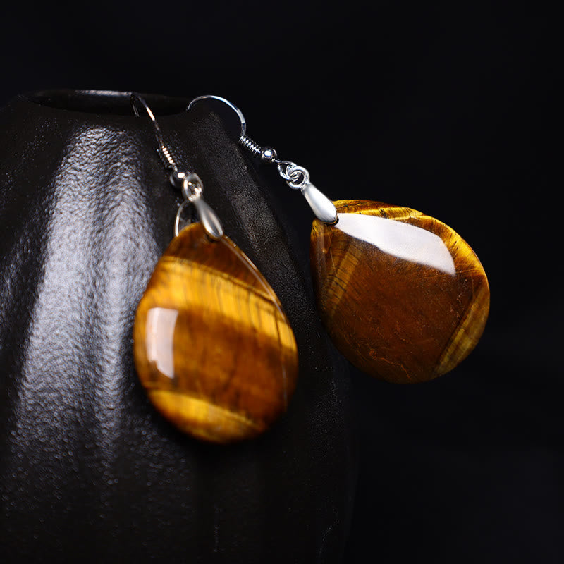Nimara Ritual Natural Aventurine Dangle Healing Drop Earrings