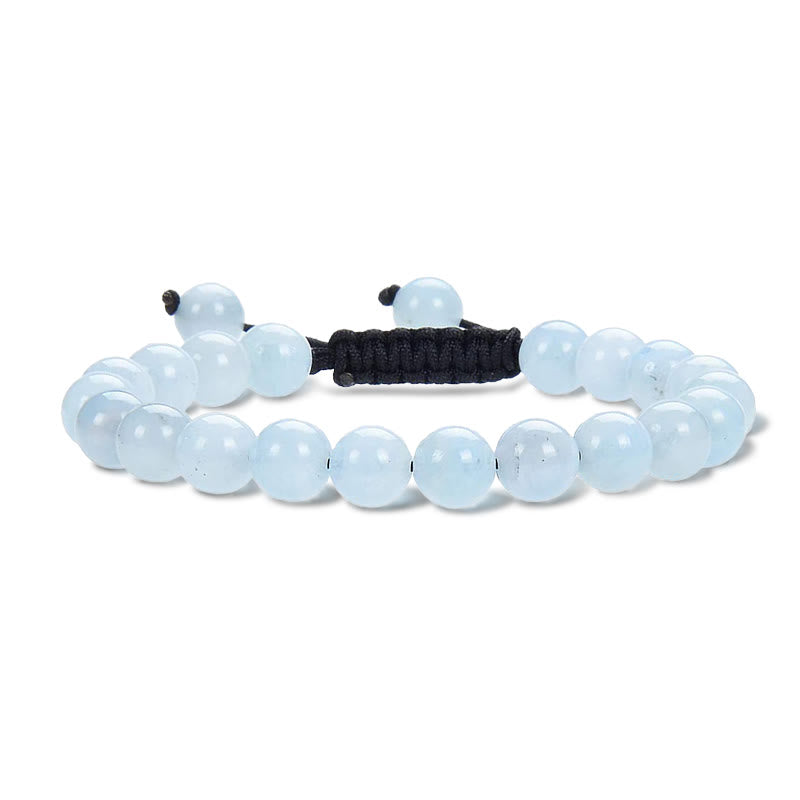 Nimara Ritual Natural Healing Power Gemstone Crystal Beads Unisex Adjustable Macrame Bracelet