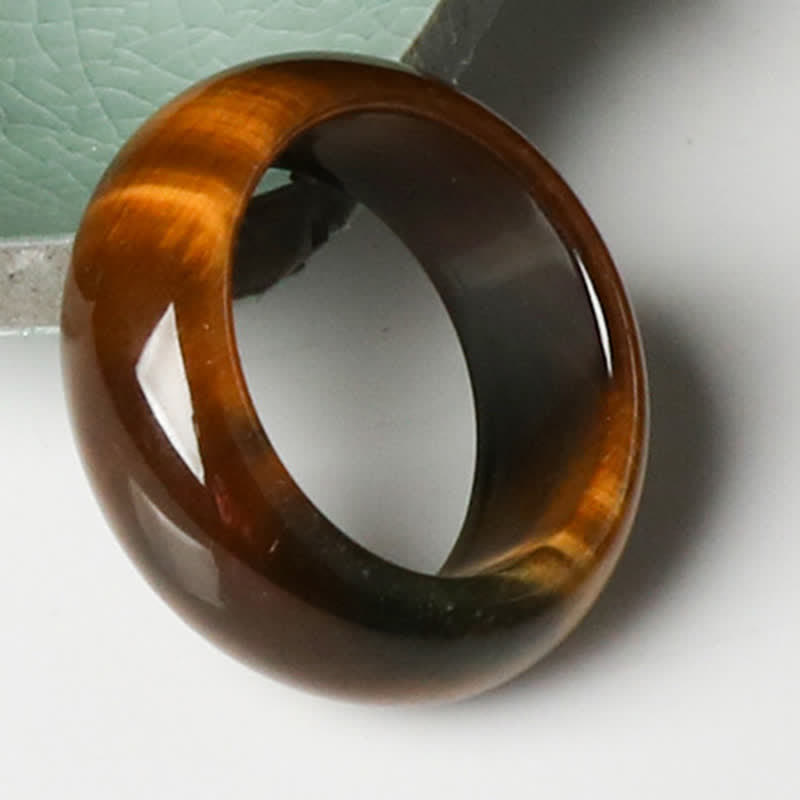 Nimara Ritual Tiger Eye Stone Strength Protection Ring