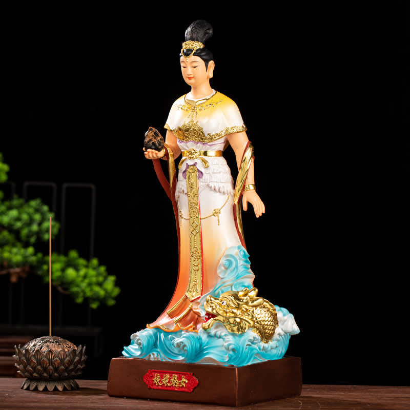 Nimara Ritual Bodhisattva Nuwa Protection Resin Statue Home Decoration