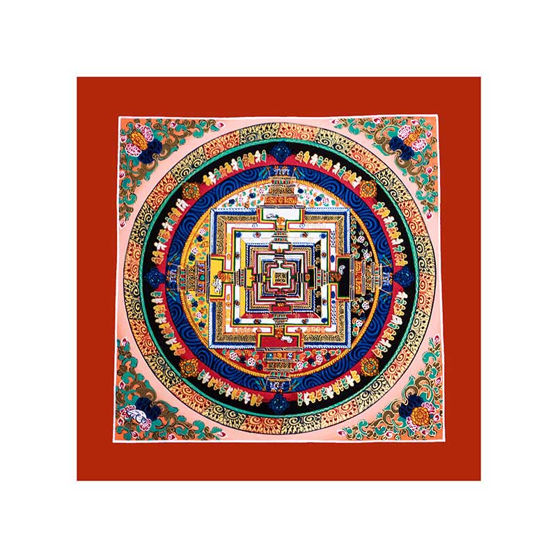 Nimara Ritual Tibetan Handmade Thangka Mandala Painting Blind Box Random Color Pattern