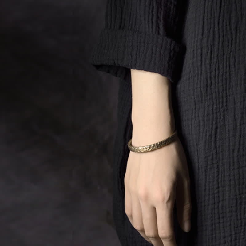 Nimara Ritual Simple Design Copper Wealth Cuff Bracelet