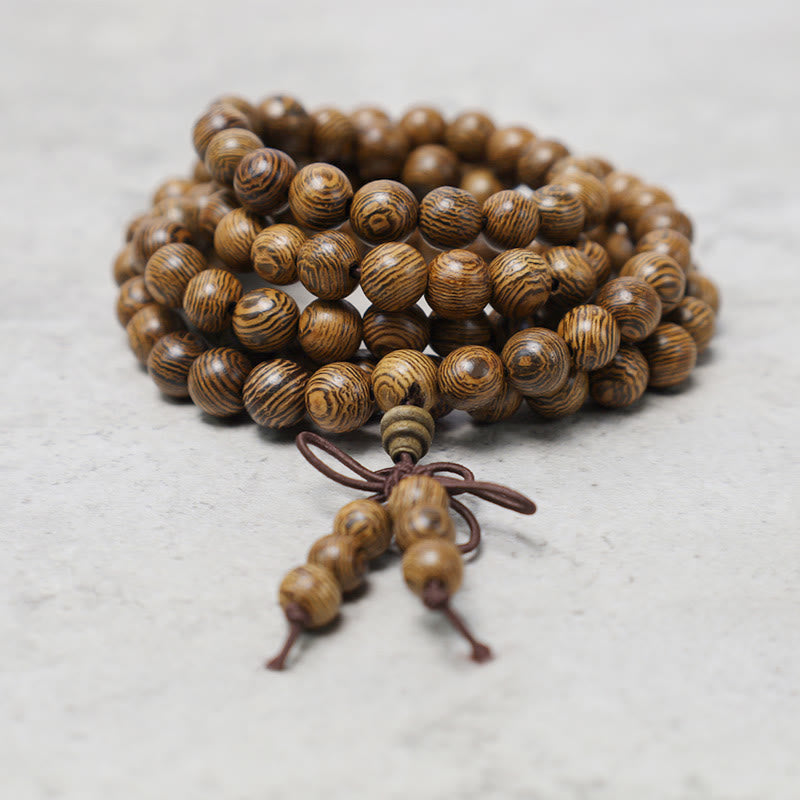Nimara Ritual 108 Mala Beads Bracelet Prayer Meditation Sandalwood Elastic