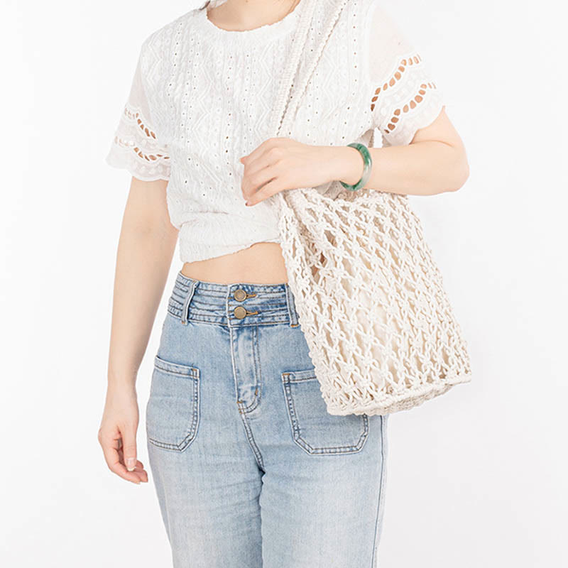 Nimara Ritual Hand-woven Cotton Thread Shoulder Bag Handbags