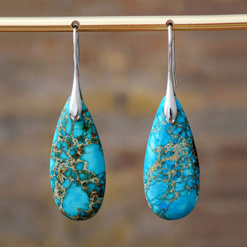 Nimara Ritual Emperor Stone Crystal Happiness Earrings