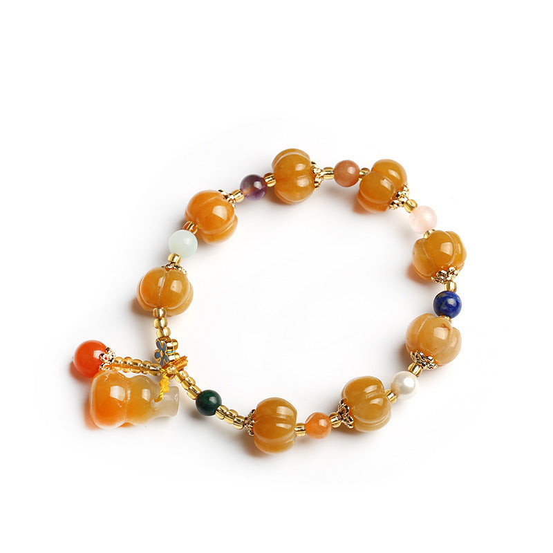 Nimara Ritual Golden Silk Jade Pixiu Wealth Bracelet