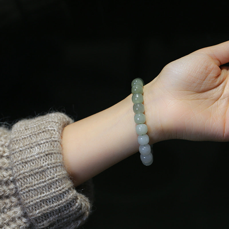 Nimara Ritual Gradient Jade Luck Blessing Bracelet