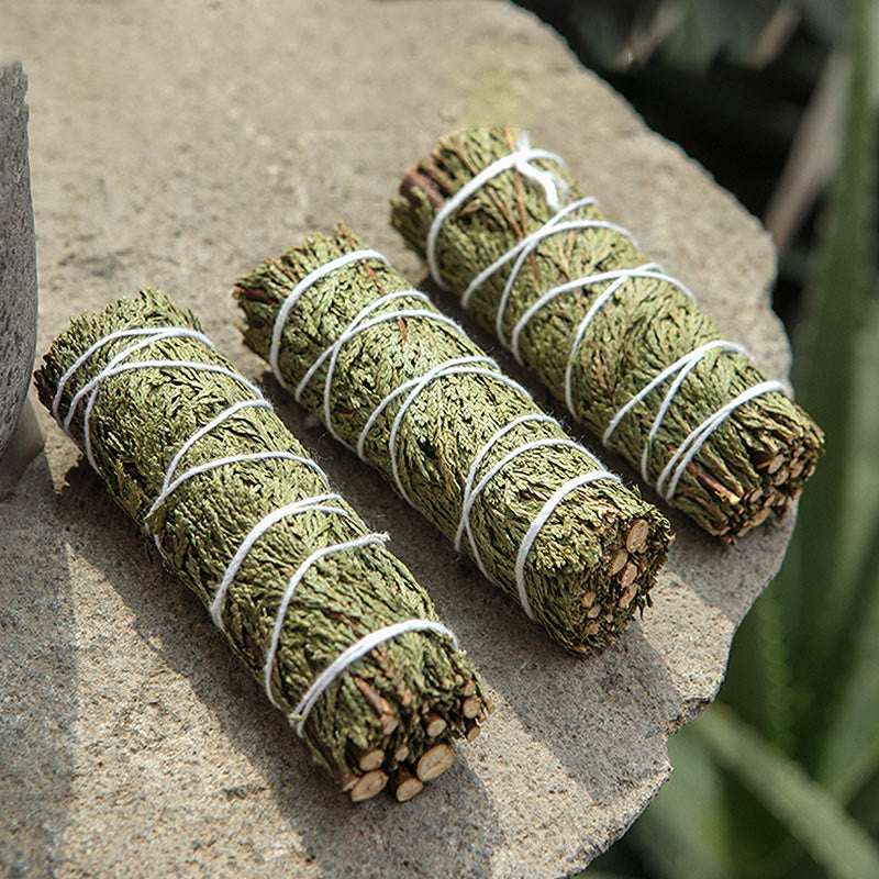 Nimara Ritual Cedar Smudge Stick for Home Cleansing Incense Meditation and Rituals Cedar Sticks Incense Wands