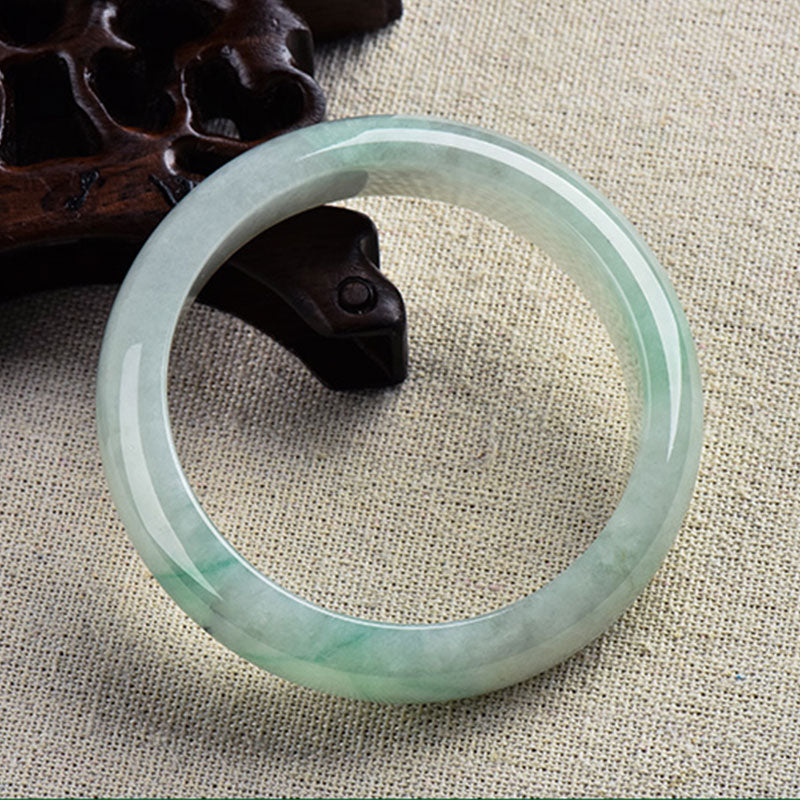 Nimara Ritual Natural Jade Luck Healing Prosperity Bangle Bracelet